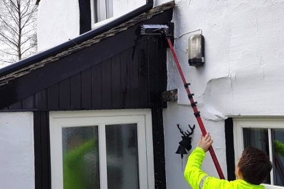 External Building power wash cleaning